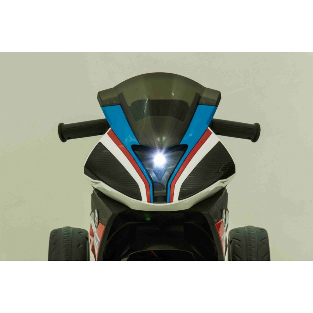 JOKO Elektrická Motorka BMW HP4, kožené sedadlo, modrá
