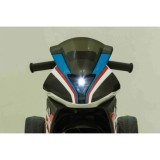 JOKO Elektrická Motorka BMW HP4, kožené sedadlo, modrá