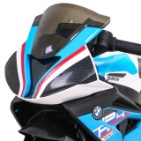 JOKO Elektrická Motorka BMW HP4, kožené sedadlo, modrá