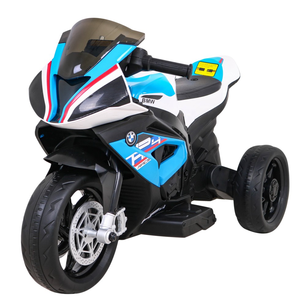 JOKO Elektrická Motorka BMW HP4, kožené sedadlo, modrá