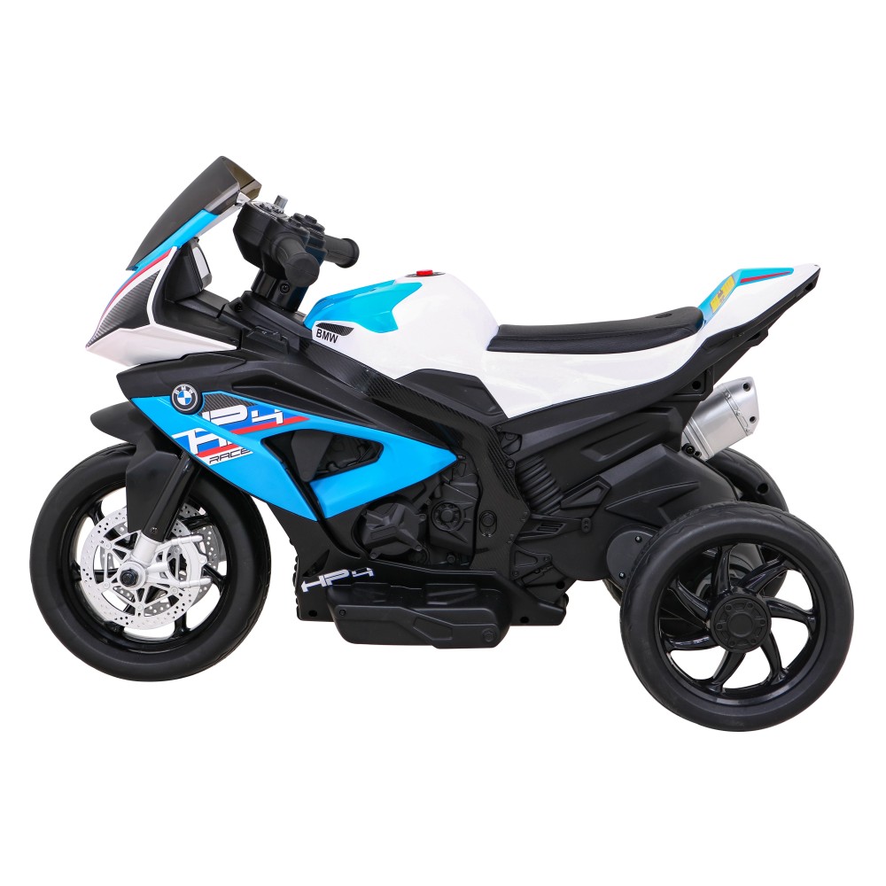JOKO Elektrická Motorka BMW HP4, kožené sedadlo, modrá