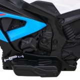 JOKO Elektrická Motorka BMW HP4, kožené sedadlo, modrá