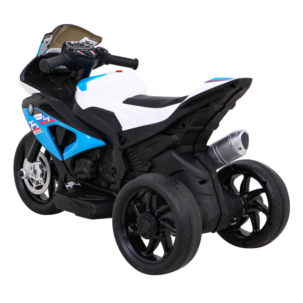 JOKO Elektrická Motorka BMW HP4, kožené sedadlo, modrá