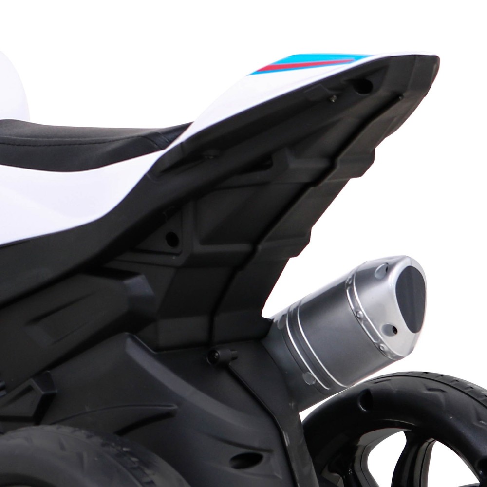 JOKO Elektrická Motorka BMW HP4, kožené sedadlo, modrá