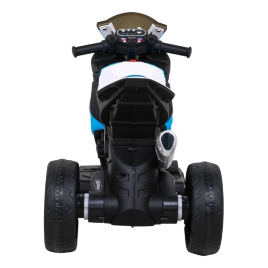 JOKO Elektrická Motorka BMW HP4, kožené sedadlo, modrá