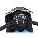 JOKO Elektrická Motorka BMW HP4, kožené sedadlo, modrá