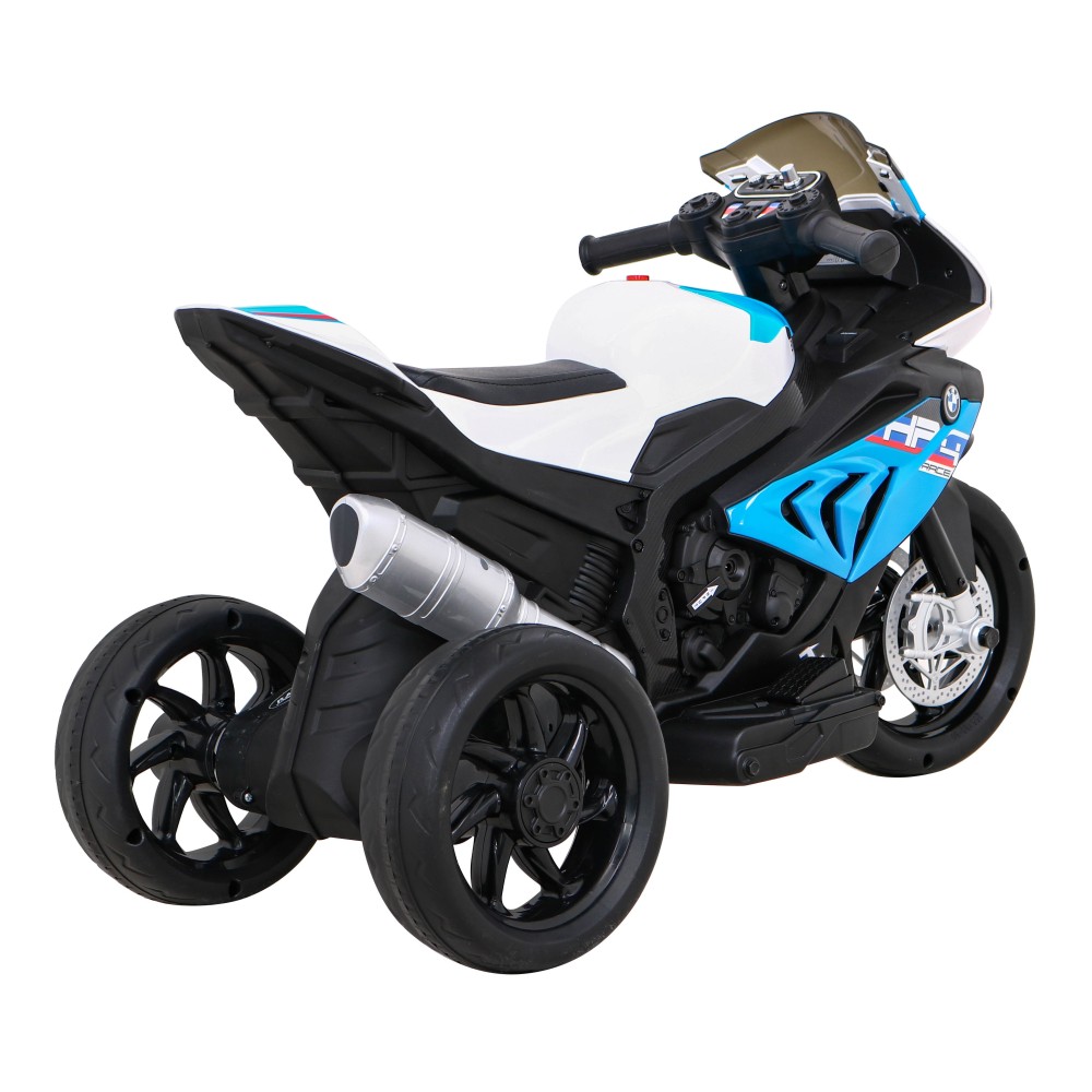 JOKO Elektrická Motorka BMW HP4, kožené sedadlo, modrá