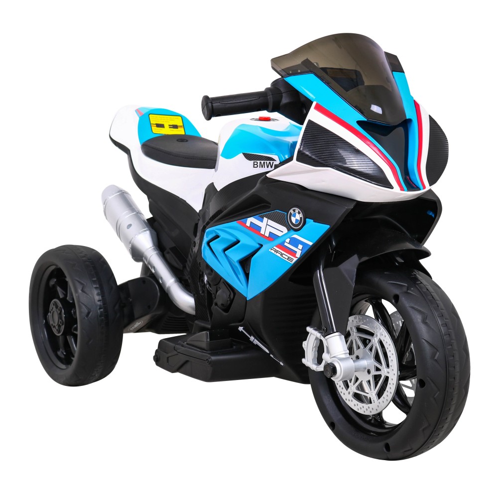 JOKO Elektrická Motorka BMW HP4, kožené sedadlo, modrá