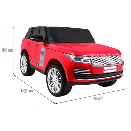 JOKO Elektrické autíčko Range Rover 4x4 HSE, Lakované, Dvojmiestne, Penové kolesá, kožené sedadlo, FM rádio, nosnosť 50kg, odpru