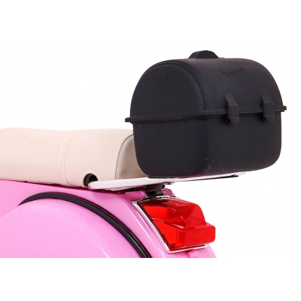JOKO Elektrický skúter VESPA, penové kolesá, kožené sedadlo, ružový
