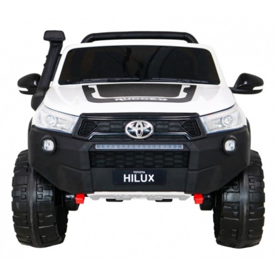 JOKO Elektrické autíčko Toyota Hillux 4x4, penové kolesá, Dvojmiestne kožené sedadlo, FM rádio, nosnosť 50kg, otvárací kufor, bi