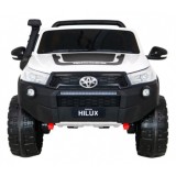 JOKO Elektrické autíčko Toyota Hillux 4x4, penové kolesá, Dvojmiestne kožené sedadlo, FM rádio, nosnosť 50kg, otvárací kufor, bi