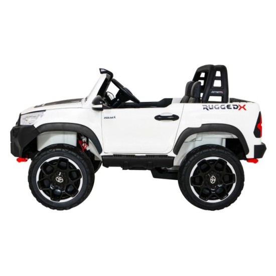 JOKO Elektrické autíčko Toyota Hillux 4x4, penové kolesá, Dvojmiestne kožené sedadlo, FM rádio, nosnosť 50kg, otvárací kufor, bi