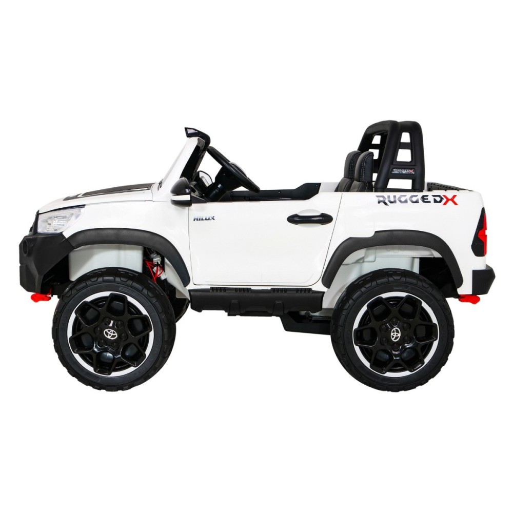 JOKO Elektrické autíčko Toyota Hillux 4x4, penové kolesá, Dvojmiestne kožené sedadlo, FM rádio, nosnosť 50kg, otvárací kufor, bi