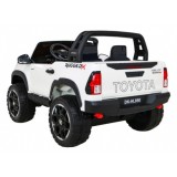 JOKO Elektrické autíčko Toyota Hillux 4x4, penové kolesá, Dvojmiestne kožené sedadlo, FM rádio, nosnosť 50kg, otvárací kufor, bi