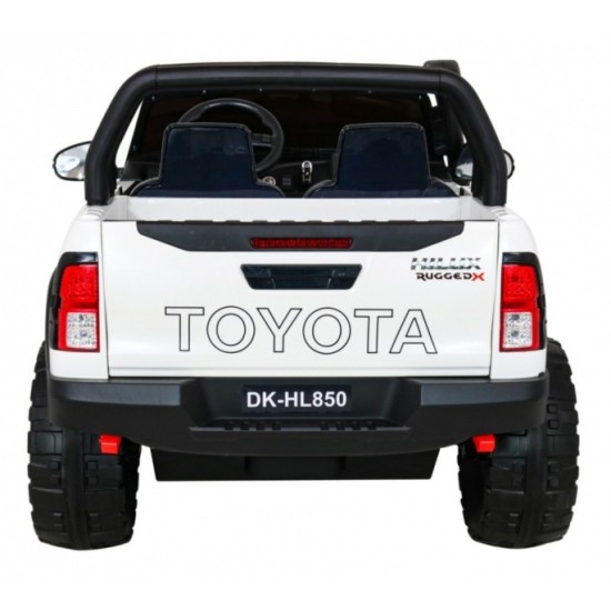 JOKO Elektrické autíčko Toyota Hillux 4x4, penové kolesá, Dvojmiestne kožené sedadlo, FM rádio, nosnosť 50kg, otvárací kufor, bi
