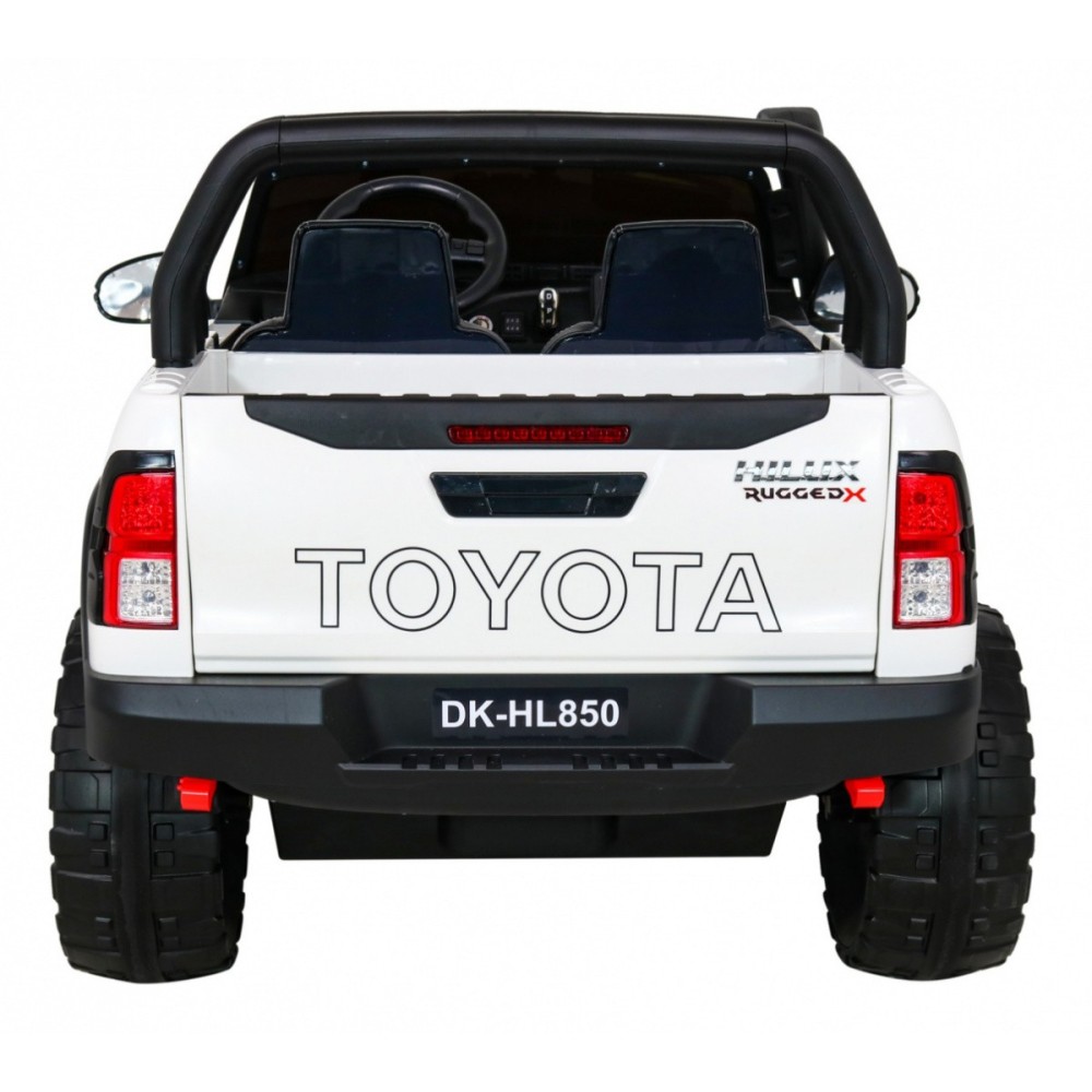 JOKO Elektrické autíčko Toyota Hillux 4x4, penové kolesá, Dvojmiestne kožené sedadlo, FM rádio, nosnosť 50kg, otvárací kufor, bi