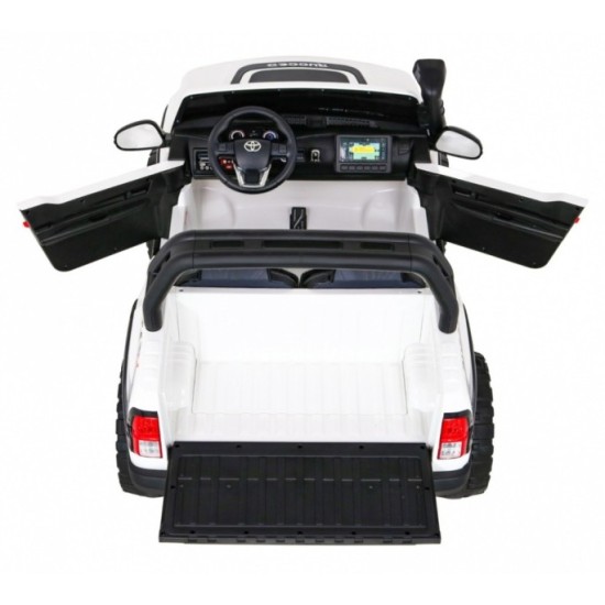 JOKO Elektrické autíčko Toyota Hillux 4x4, penové kolesá, Dvojmiestne kožené sedadlo, FM rádio, nosnosť 50kg, otvárací kufor, bi