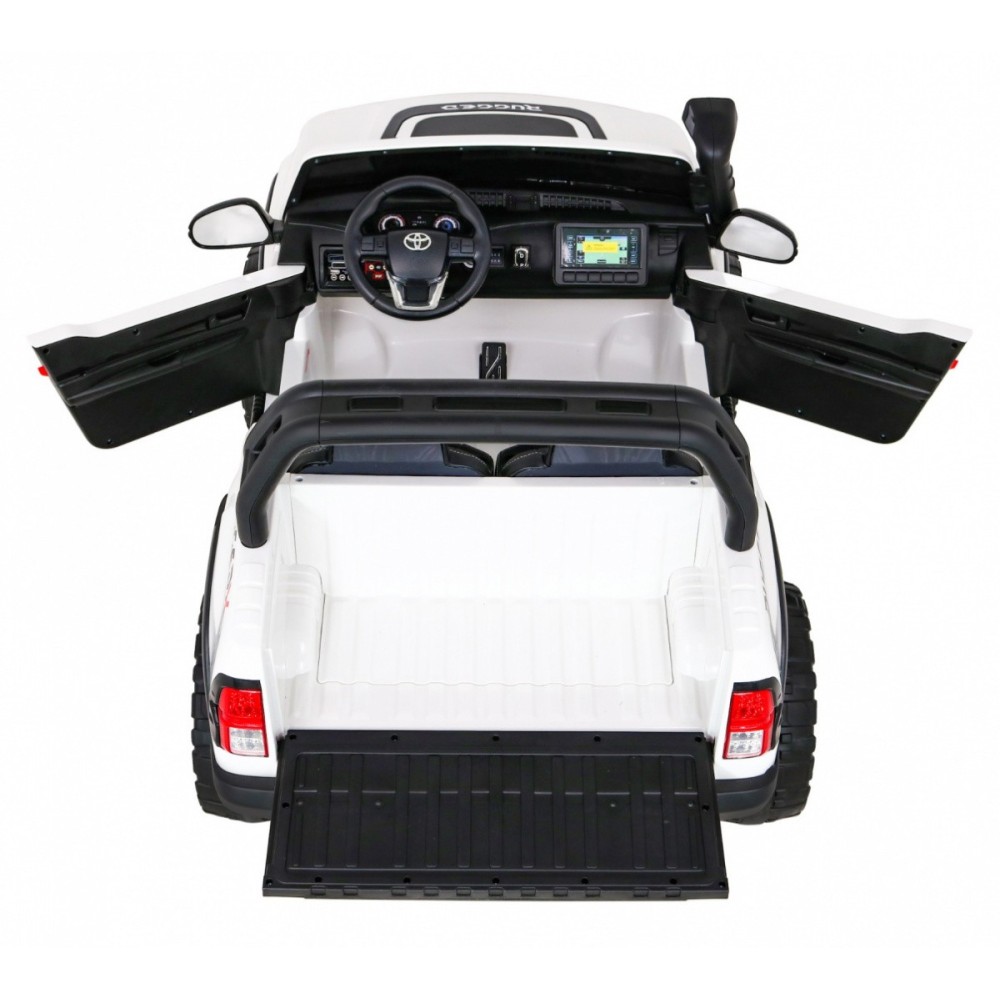 JOKO Elektrické autíčko Toyota Hillux 4x4, penové kolesá, Dvojmiestne kožené sedadlo, FM rádio, nosnosť 50kg, otvárací kufor, bi