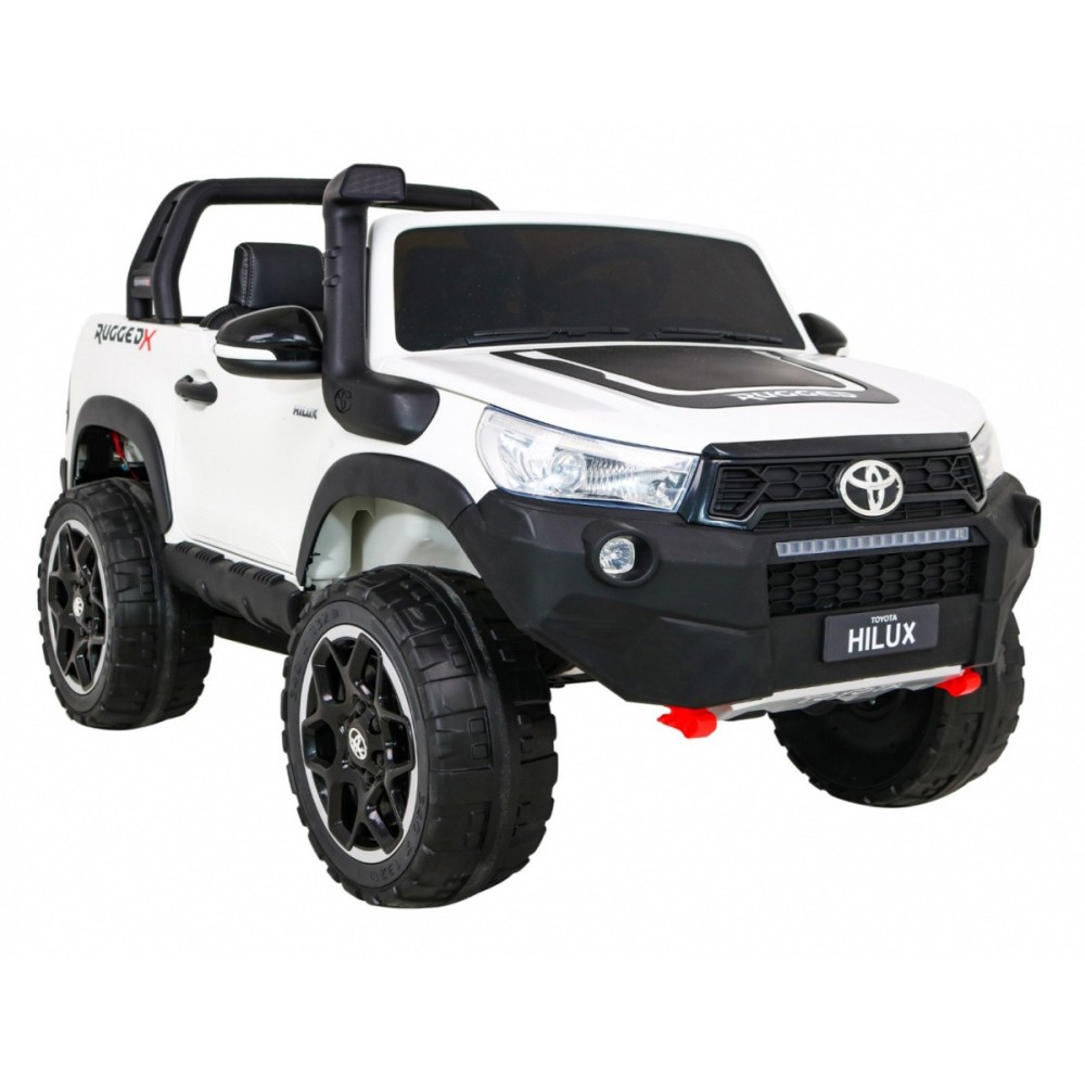 JOKO Elektrické autíčko Toyota Hillux 4x4, penové kolesá, Dvojmiestne kožené sedadlo, FM rádio, nosnosť 50kg, otvárací kufor, bi