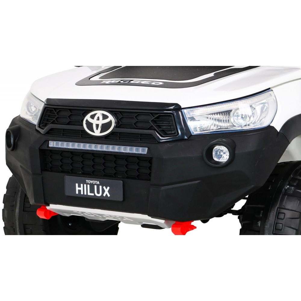 JOKO Elektrické autíčko Toyota Hillux 4x4, penové kolesá, Dvojmiestne kožené sedadlo, FM rádio, nosnosť 50kg, otvárací kufor, bi