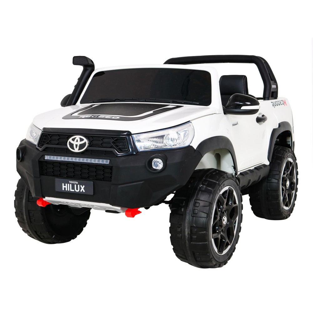 JOKO Elektrické autíčko Toyota Hillux 4x4, penové kolesá, Dvojmiestne kožené sedadlo, FM rádio, nosnosť 50kg, otvárací kufor, bi