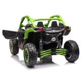 JOKO Elektrické autíčko BUGGY Can-am Maverick 4x4, motor 4x200W, batéria 24V, Dvojmiestne,penové kolesá, nosnosť 50kg,  zelené