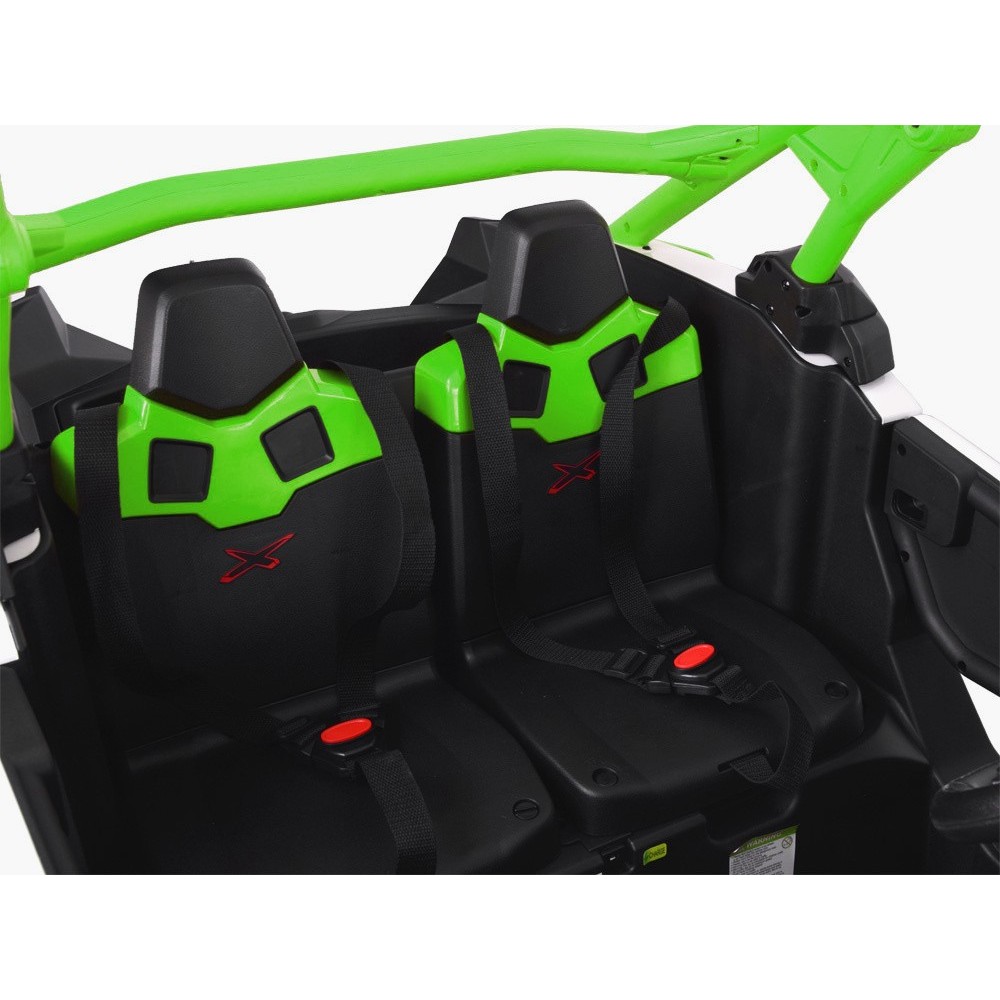 JOKO Elektrické autíčko BUGGY Can-am Maverick 4x4, motor 4x200W, batéria 24V, Dvojmiestne,penové kolesá, nosnosť 50kg,  zelené