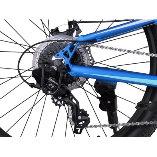 RoyalBaby Ultra Ľahký Hliníkový Detský Bicykel 24" STUDENT, SHIMANO REVOSHIFT prehadzovačka, váha 12,9kg, modrý