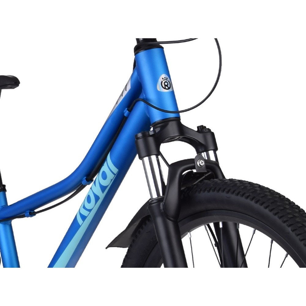 RoyalBaby Ultra Ľahký Hliníkový Detský Bicykel 24" STUDENT, SHIMANO REVOSHIFT prehadzovačka, váha 12,9kg, modrý