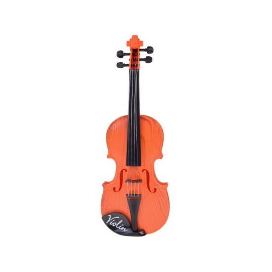 JOKO Detské Husle 42cm Plastové, svetlo hnedé