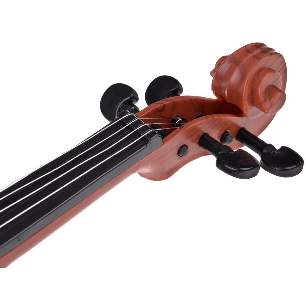 JOKO Detské Husle 42cm Plastové, tmavo hnedé