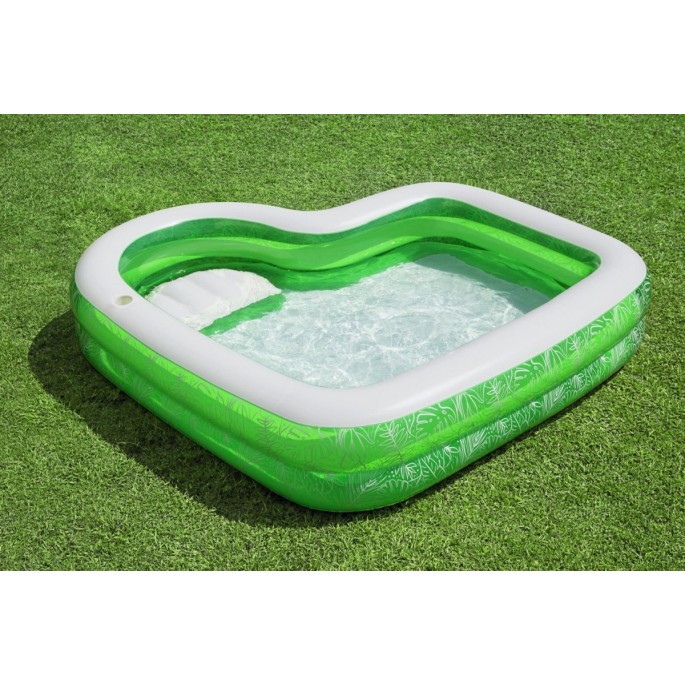 Bestway Detský Nafukovací bazén so sedadlom Tropical Paradise 231 cm x 231 cm