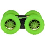JOKO RC Auto STUNT Rolling s Otáčaním o 360 Stupňov na diaľkové ovládanie, obojstranné, so svetlom, zelené