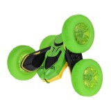 JOKO RC Auto STUNT Rolling s Otáčaním o 360 Stupňov na diaľkové ovládanie, obojstranné, so svetlom, zelené