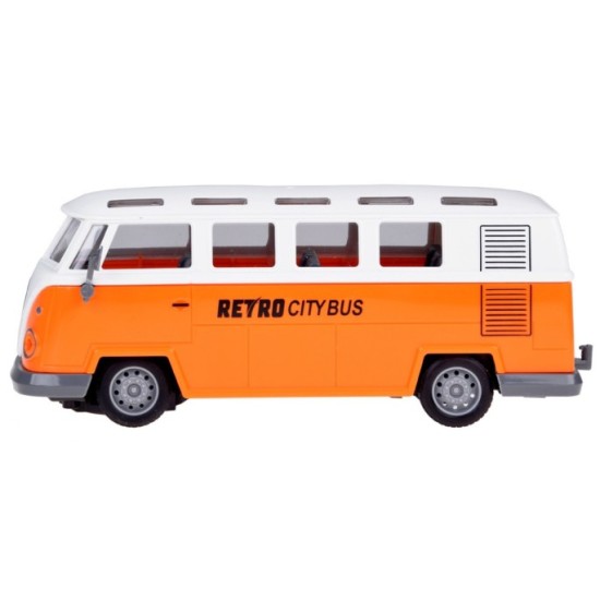 JOKO RC Autobus RETRO so svetlom na diaľkové ovládanie, oranžový