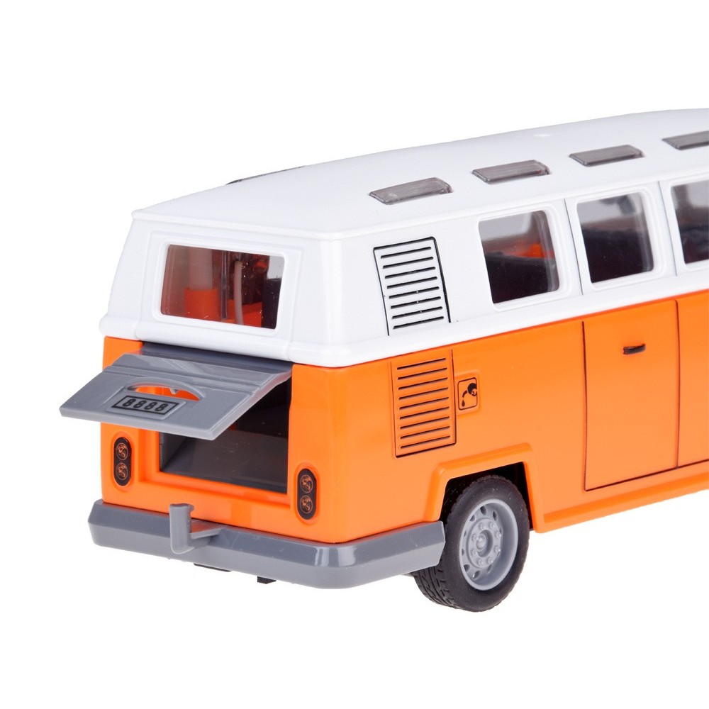 JOKO RC Autobus RETRO so svetlom na diaľkové ovládanie, oranžový