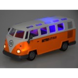 JOKO RC Autobus RETRO so svetlom na diaľkové ovládanie, oranžový