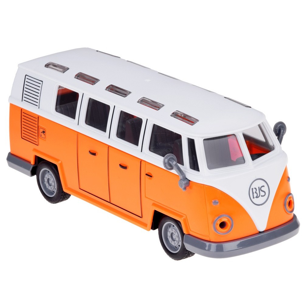 JOKO RC Autobus RETRO so svetlom na diaľkové ovládanie, oranžový