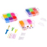 JOKO Sada Gumičky Loom Band na výrobu náramkov, náhrdelníkov 4500ks + púzdro + korálky + prívesky