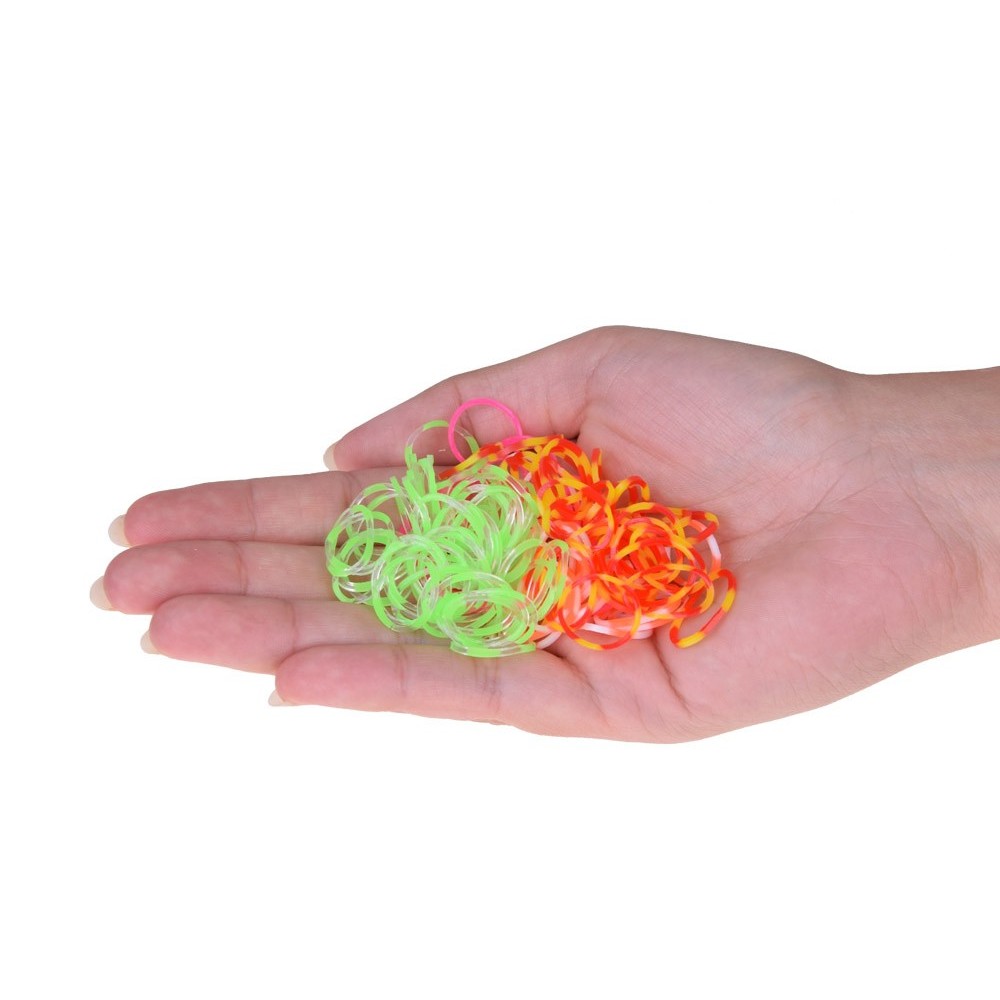 JOKO Sada Gumičky Loom Band na výrobu náramkov, náhrdelníkov 4500ks + púzdro + korálky + prívesky
