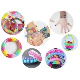 JOKO Sada Gumičky Loom Band na výrobu náramkov, náhrdelníkov 4500ks + púzdro + korálky + prívesky
