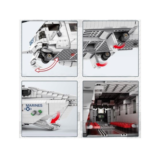 JOKO Technická stavebnica Transportný Vrtulník CH53 2193ks