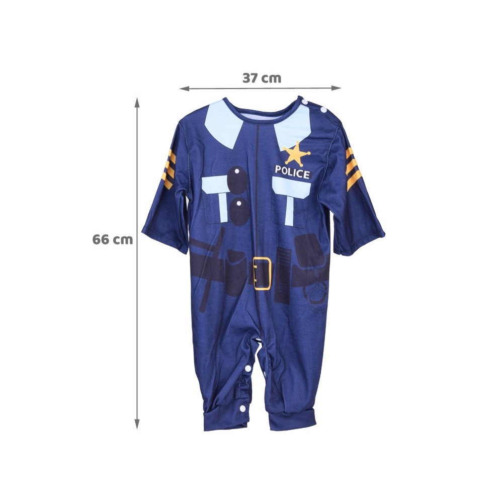 JOKO Detský Policajný Kostým Uniforma s čiapkou + putá
