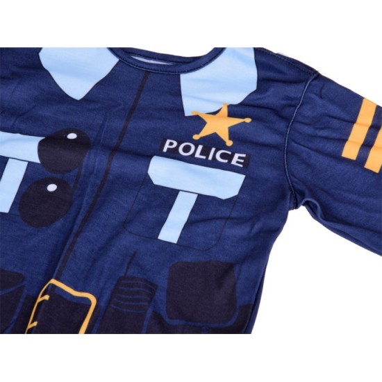 JOKO Detský Policajný Kostým Uniforma s čiapkou + putá