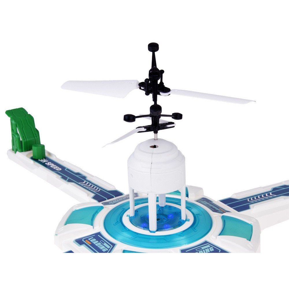 JOKO Logická Spoločenská hra Lietajúci dron so základňou, USB nabíjačka