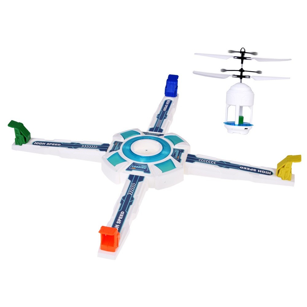JOKO Logická Spoločenská hra Lietajúci dron so základňou, USB nabíjačka