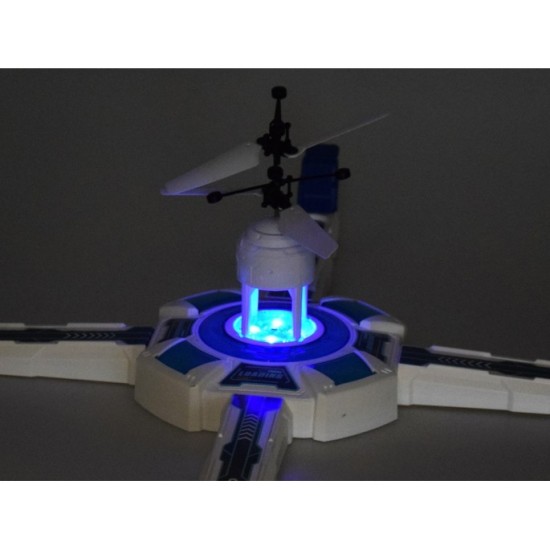 JOKO Logická Spoločenská hra Lietajúci dron so základňou, USB nabíjačka