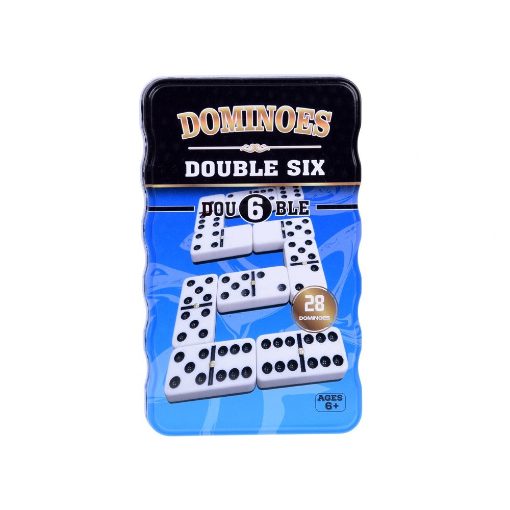 JOKO Spoločenská hra DOMINO v kovovej krabičke