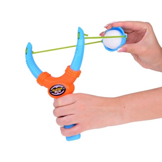 Slingshot for children soft balls like snowballs 3 pcs toy SP0806